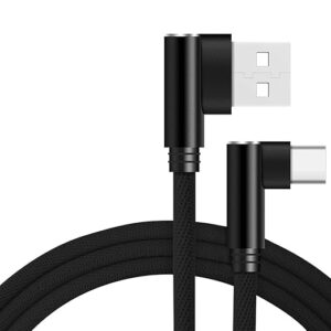 Right-Angle USB-A to USB-C Fast Charging Cable