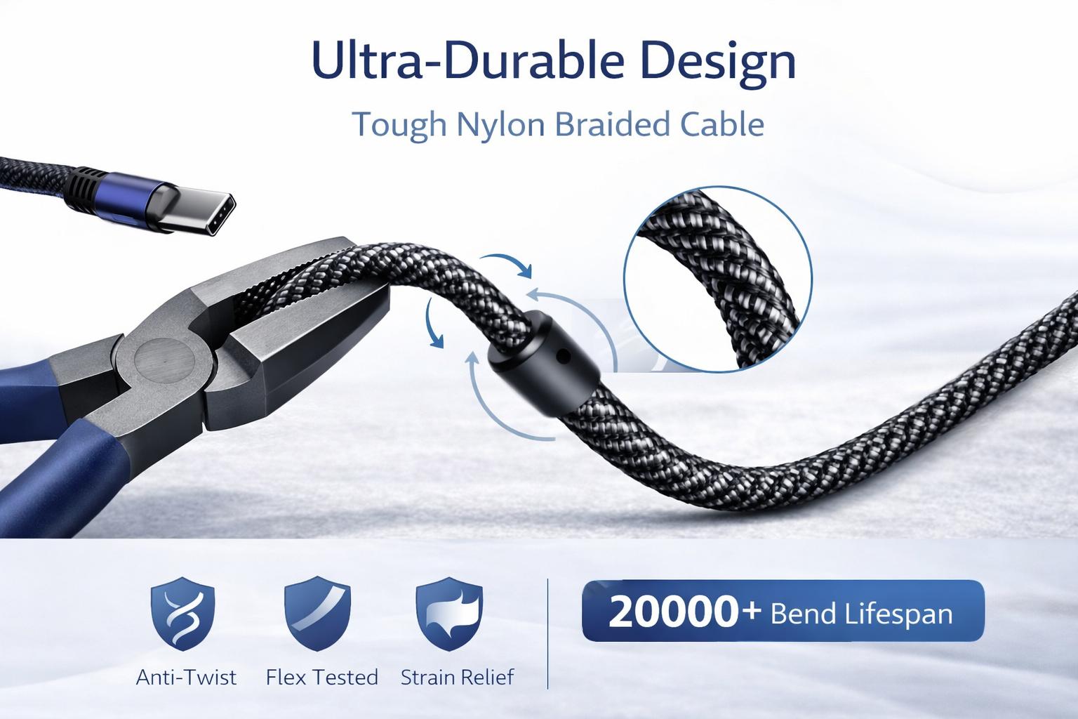 100W USB-C to USB-C Fast Charging Cable